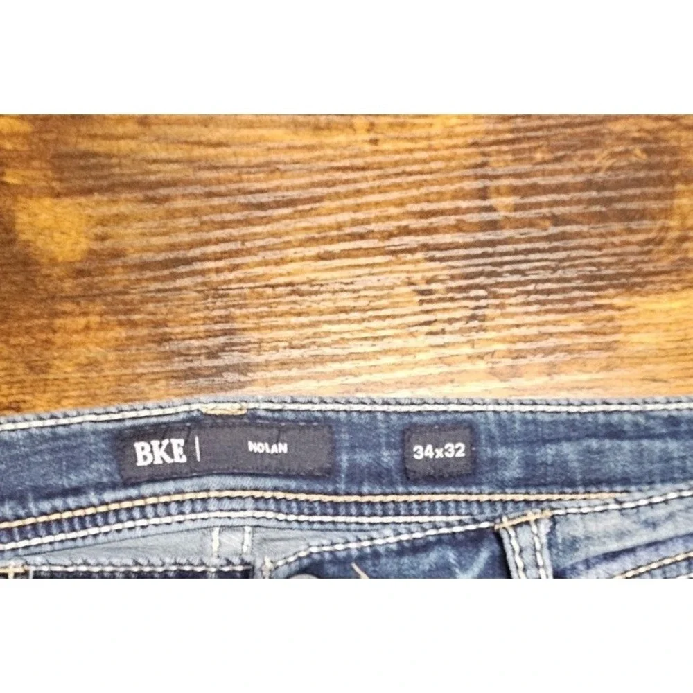 Buckle BKE Nolan Straight Fit Jeans Mens 34x32 Medium Wash Comfort Stretch Denim